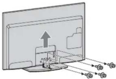SONY Bravia KDL32EX715 - Odmontovanie stolového   stojana od televízneho   prijímača - 1