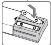 SONY Bravia KDL32EX715 - Paristojen asentaminen kaukosäätimeen - 2