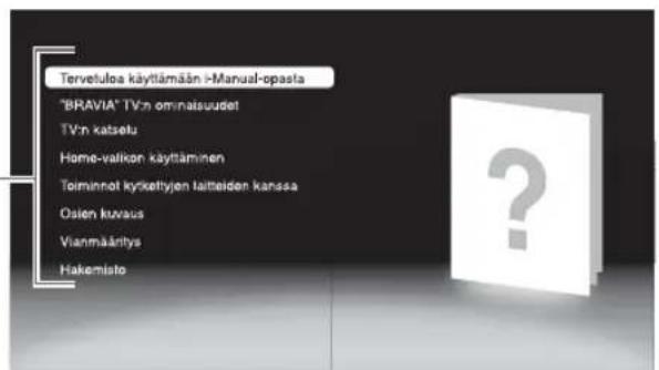 SONY Bravia KDL32EX715 - i-Manual-oppaan käytäminen - 4