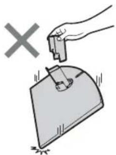 SONY Bravia KDL32EX715 - Demontere bordstativet fra TV-en - 1