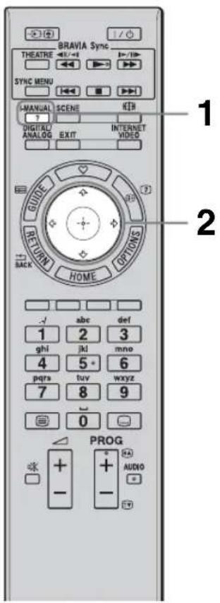 SONY Bravia KDL32EX715 - i-Manual-oppaan käytäminen - 1