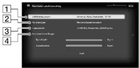 SONY Bravia KDL32EX715 - Automatisk satellittinnstilling: - 1