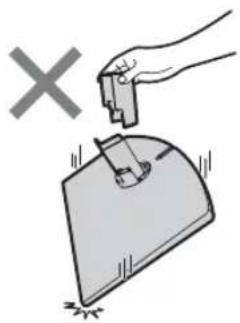 SONY Bravia KDL32EX715 - Odmontovanie stolového   stojana od televízneho   prijímača - 1