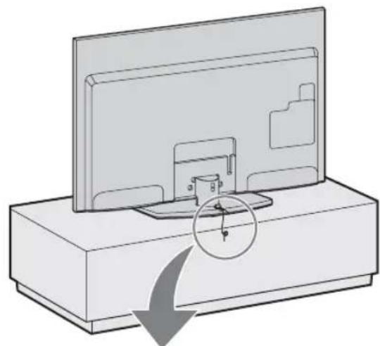 SONY Bravia KDL32EX715 - Ochrana televizneho   prijimača proti prevrhnutiu - 1