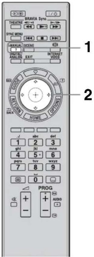 SONY Bravia KDL32EX715 - Používanie príručky i-Manual - 1
