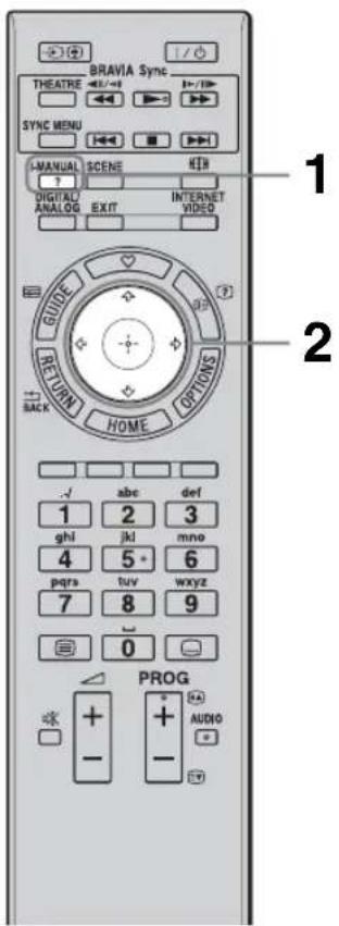 SONY Bravia KDL32EX715 - Uso dell'i-Manual - 1