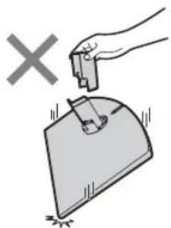 SONY Bravia KDL32EX715 - Pöytäjalustan irrottaminen televisiosta - 1