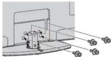 SONY Bravia KDL32EX715 - Installazione del supporto da ravolo (eccetto KDL-60EX705) - 2