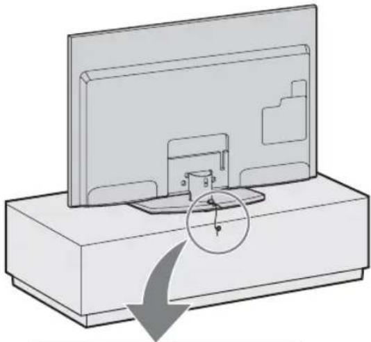 SONY Bravia KDL32EX715 - Zabzepečeni televizoru préd prevrácením - 1