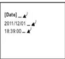 SBS TTACTIONCAMDG - Date et l'heure Réglage - 1
