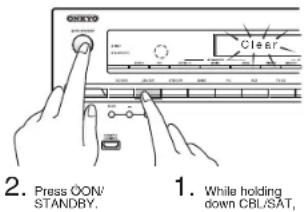 ONKYO HTS7705 - - How to reset: - 1