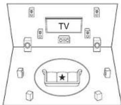 ONKYO HTS7705 - Place the speaker setup microphone. - 1