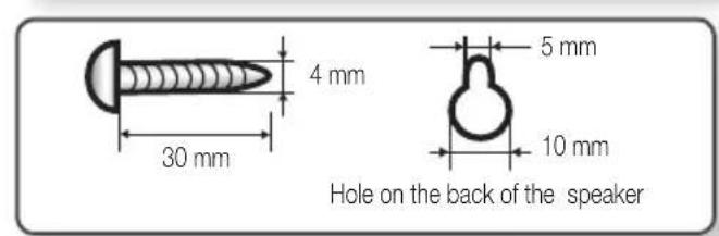 SAMSUNG HTE350 - Connecting the wall mount - 2