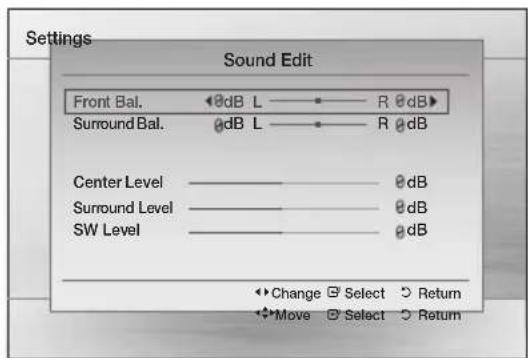 SAMSUNG HTE350 - Sound Edit - 1