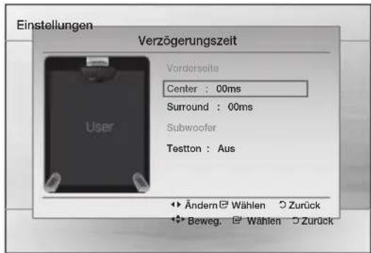 SAMSUNG HTE350 - Lautsprecher-Verzögerungszeit einstellen - 1