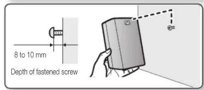 SAMSUNG HTE350 - Connecting the wall mount - 3