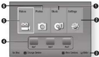 SAMSUNG BDF5700 - Home Menu - 1