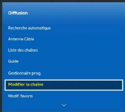 SAMSUNG SEK2500U - Modification de chaînes - 2