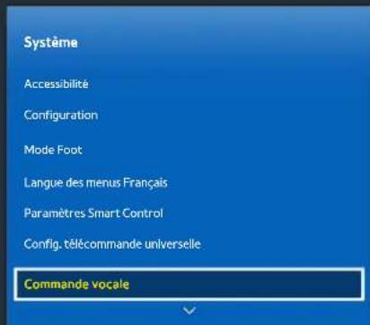 SAMSUNG SEK2500U - Configuration de Commande vocale - 1
