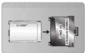 SAMSUNG UE40F8000SL - Utilisation de la carte d'interface commune "CI ou CI+" - 1