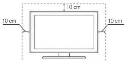 SAMSUNG UE40F8000SL - Ausreichende Belüftung Ihres Fernsehgeräts - 1