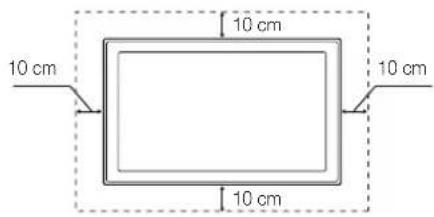 SAMSUNG UE40F8000SL - Ausreichende Belüftung Ihres Fernsehgeräts - 2