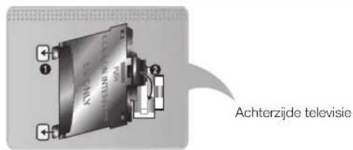 SAMSUNG UE40F8000SL - De Cl-kaartadapter bevestigen - 1
