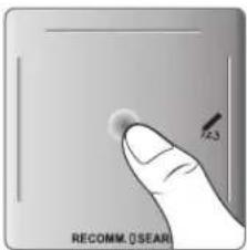 SAMSUNG UE40F8000SL - Utilisation du Touch Pad - 2