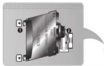 SAMSUNG UE40F8000SL - Connexion de l'adaptateur de carte CI - 1