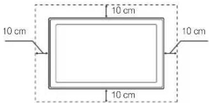 SAMSUNG UE40F8000SL - Zorgen voor geschikte ventilatie voor uw tv - 2
