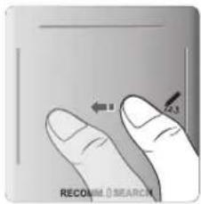 SAMSUNG UE40F8000SL - Utilisation du Touch Pad - 1