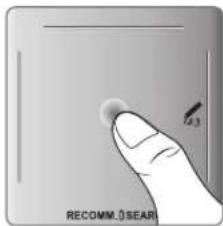 SAMSUNG UE40F8000SL - Verwenden des Touchpads - 2