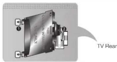SAMSUNG UE40F8000SL - Attaching the CI Card Adapter - 1