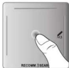 SAMSUNG UE40F8000SL - Het touchpad gebruiken - 2