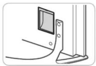 SAMSUNG UE40F8000SL - Anbringen der Abdeckung für den Netzanschluss - 1