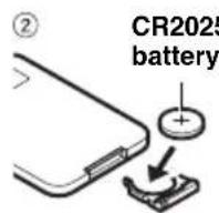 YAMAHA TSX80 - Replacing the battery in the remote control - 2