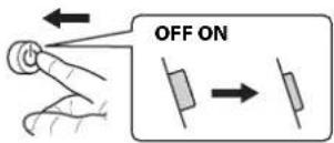 YAMAHA NX50 - Viewing the ⏻ (power) button from the side... - 1