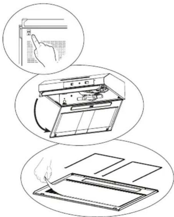 BEKO CFB 5432 W - Cleaning of grease filter - 3