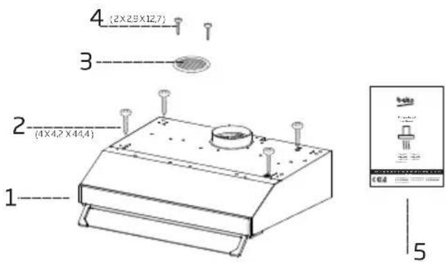 BEKO CFB 5432 W - Installation accessories - 1