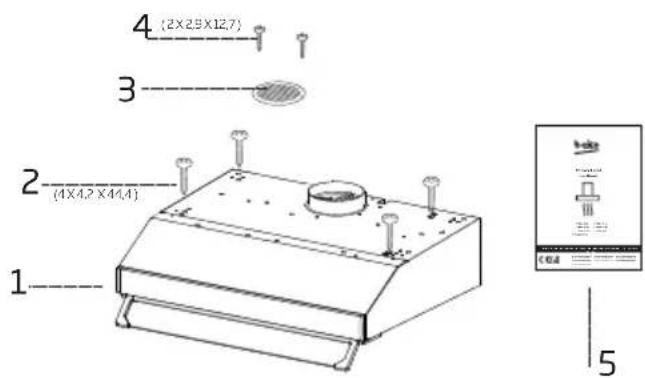 BEKO CFB 5432 W - Montavimo priedai - 1