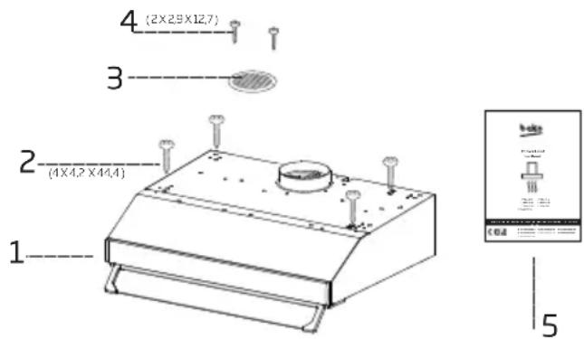 BEKO CFB 5432 W - Instalačné príslušenstvo - 1