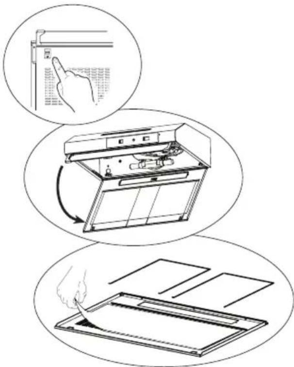 BEKO CFB 5432 W - Aluminio filtru iśemimas - 3