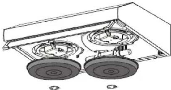 BEKO CFB 5432 W - Substituição dos filtros de carvão - 1