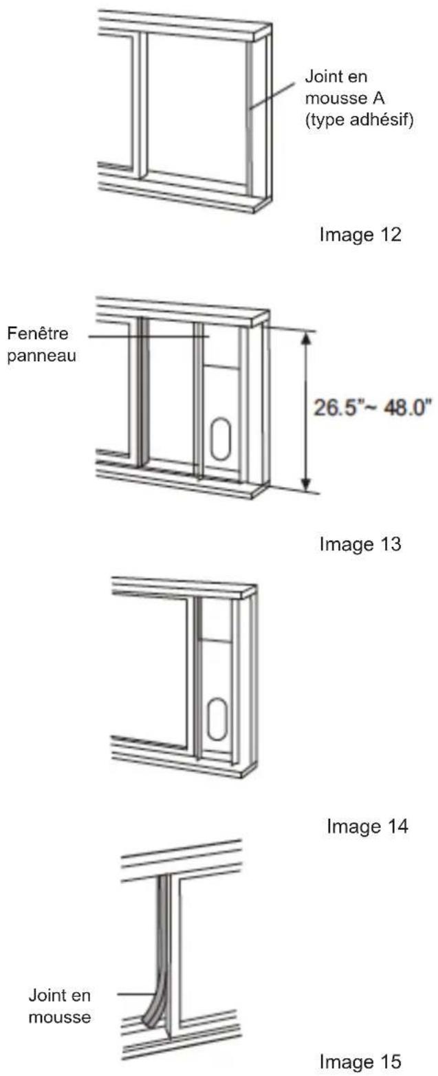DAITSU APD9CR - Installation sur une fenêtre à guillotine à deux châssis mobiles - 1