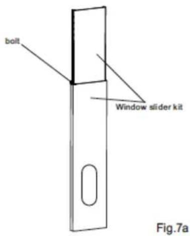 DAITSU APD9CR - Installazione del kit scorrevole a finestra - 1