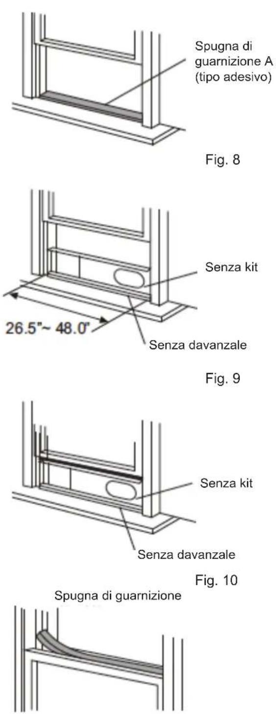 DAITSU APD9CR - Installazione del kit scorrevole a finestra - 2