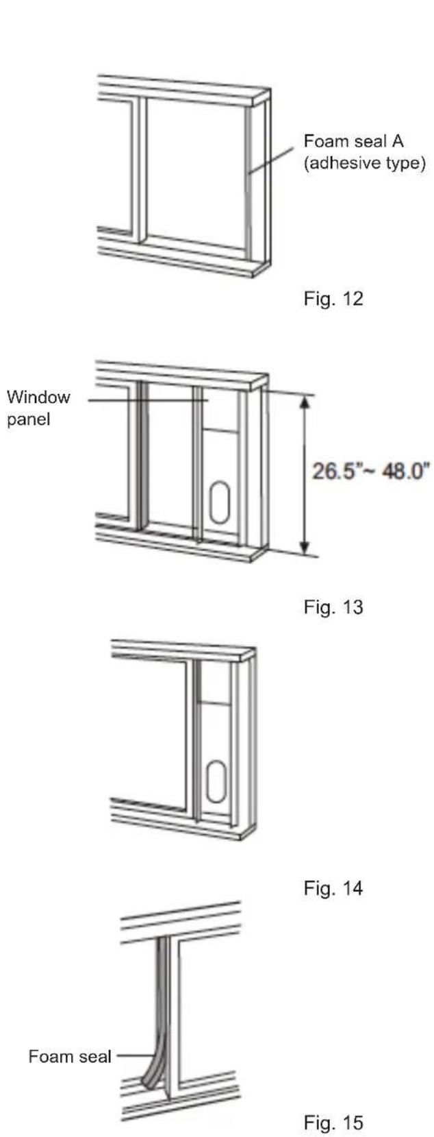 DAITSU APD12HR - Installation in a double-hung sash window - 1