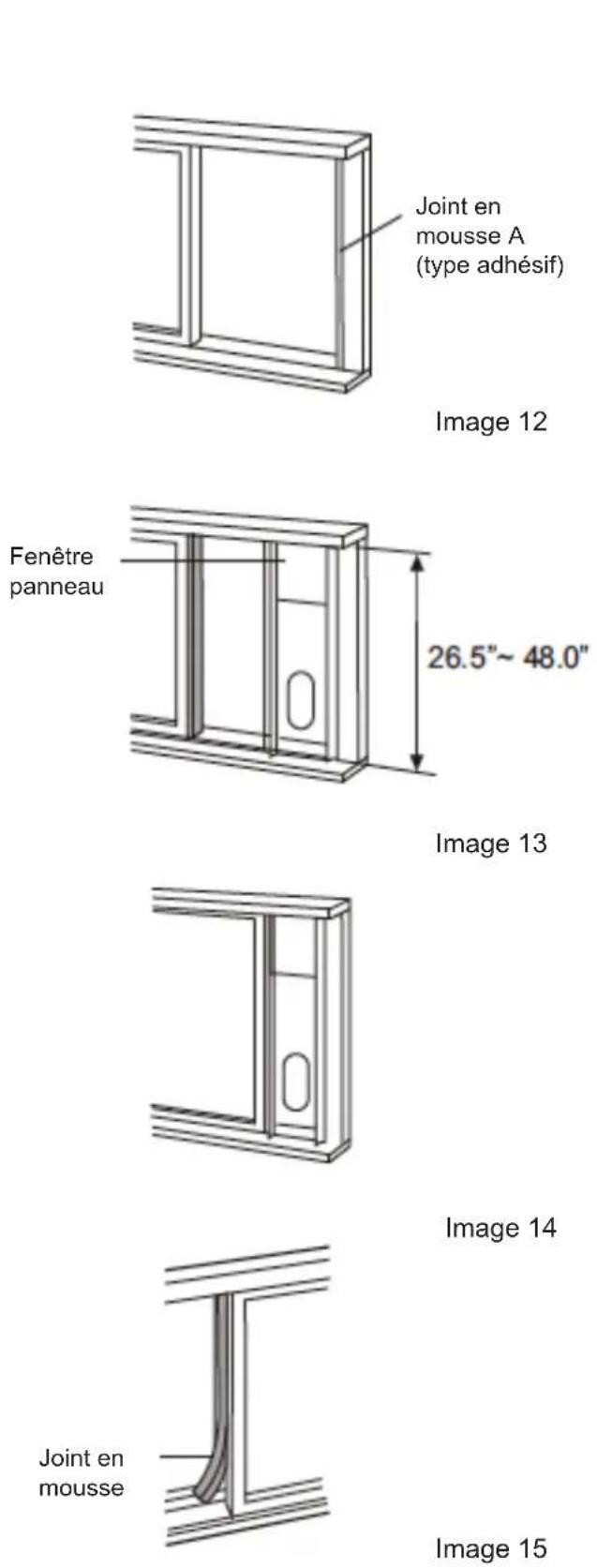 DAITSU APD12HR - Installation sur une fenêtre à guillotine à deux châssis mobiles - 1