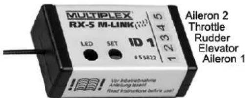 MULTIPLEX SMART SX MLINK Set - Channel assignment - 1