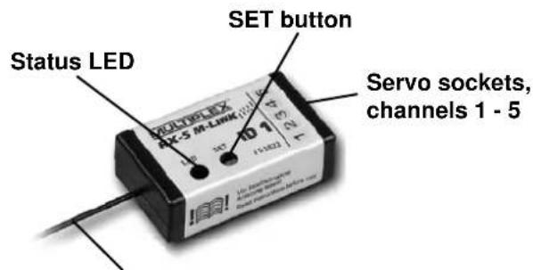 MULTIPLEX SMART SX MLINK Set - Receiver controls - 1